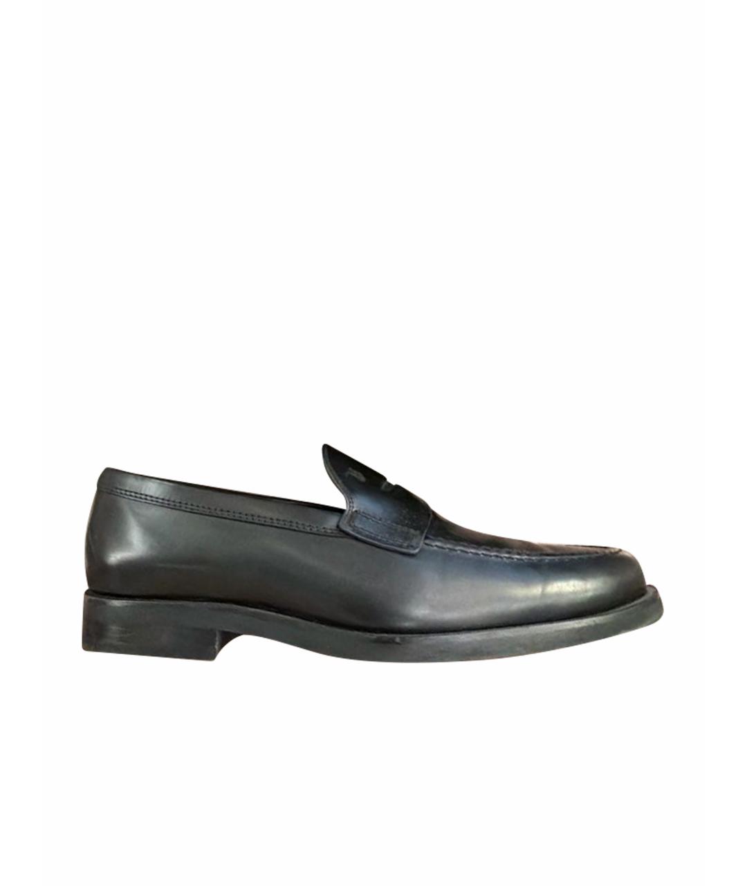 TOD'S Черные кожаные туфли, фото 1