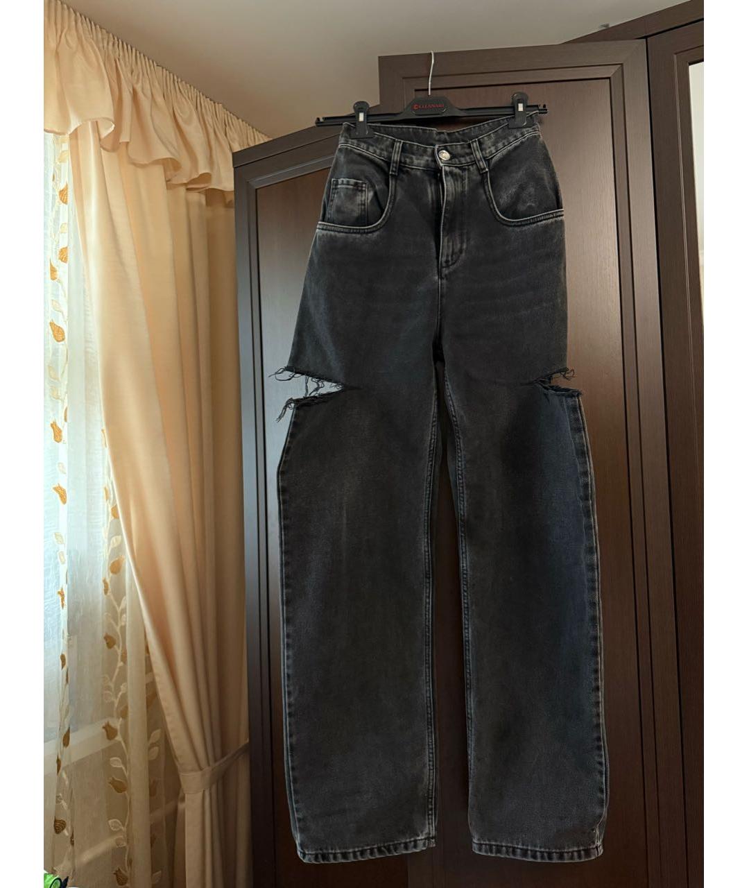 MAISON MARGIELA Серые прямые джинсы, фото 6