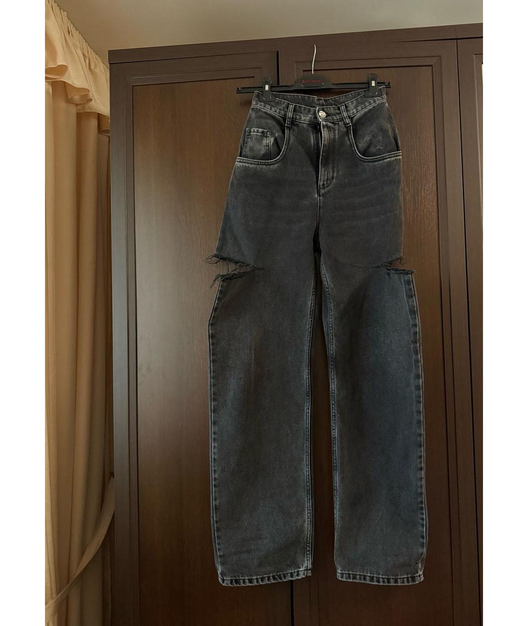 MAISON MARGIELA Серые прямые джинсы, фото 2