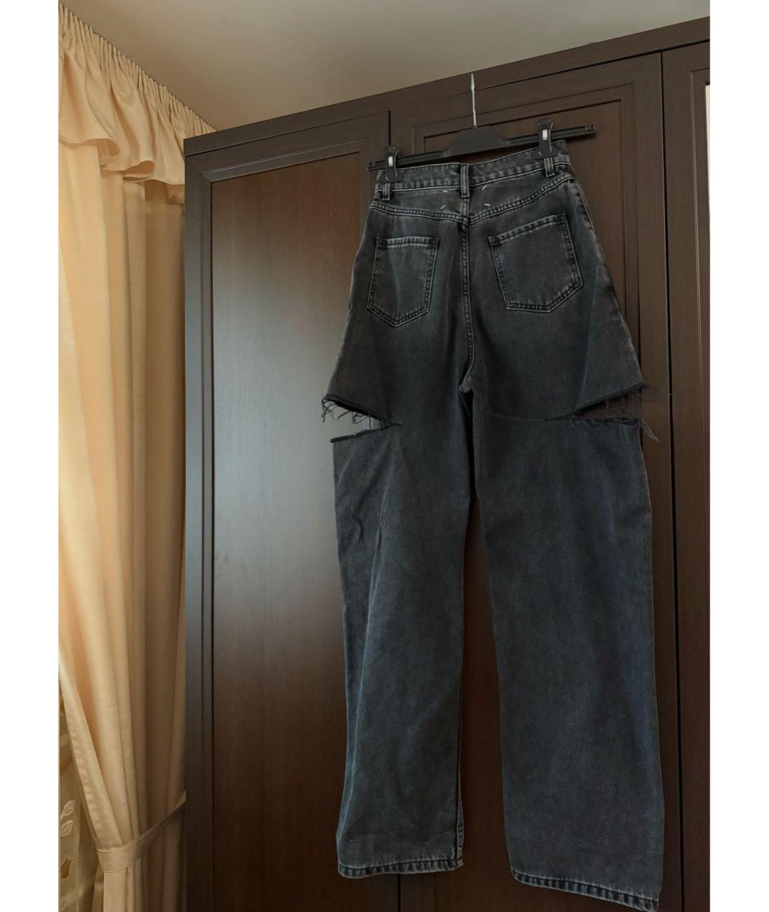 MAISON MARGIELA Серые прямые джинсы, фото 3