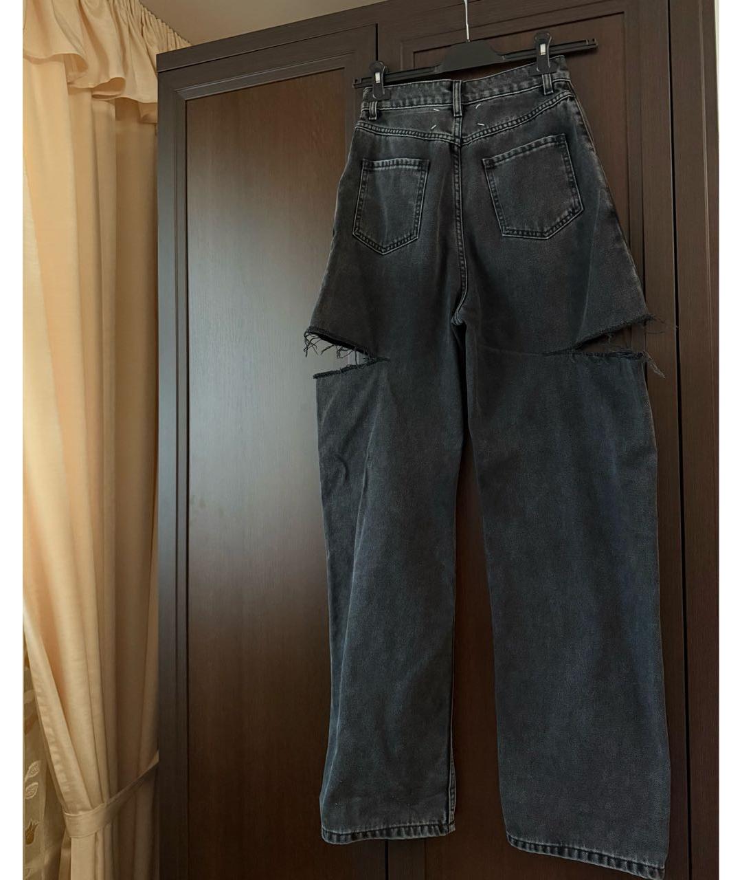 MAISON MARGIELA Серые прямые джинсы, фото 4