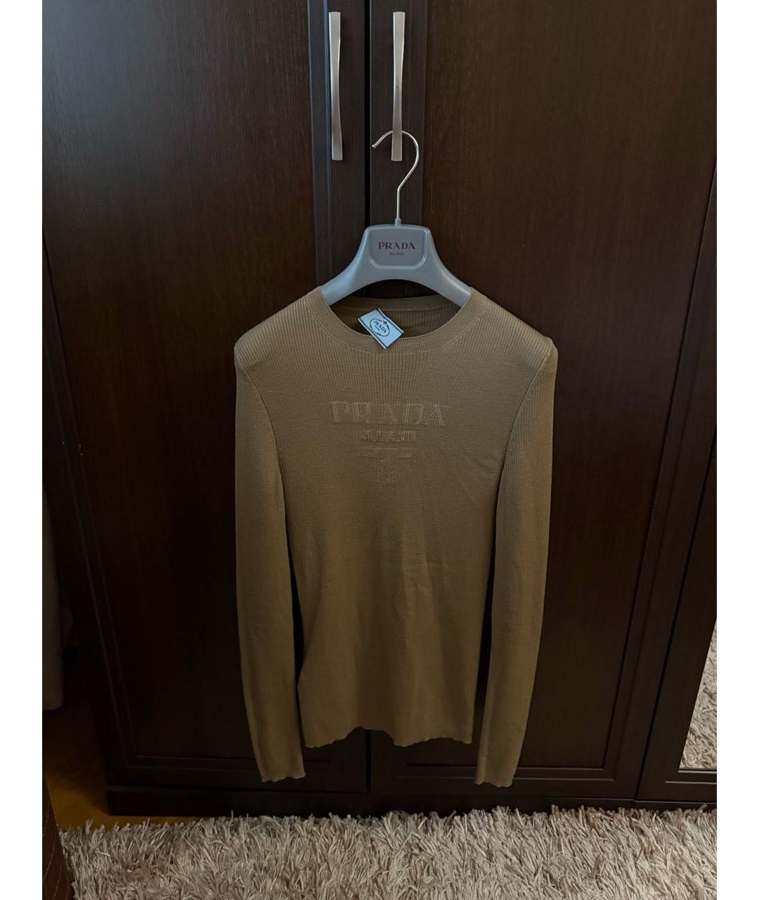PRADA Бежевый джемпер / свитер, фото 3