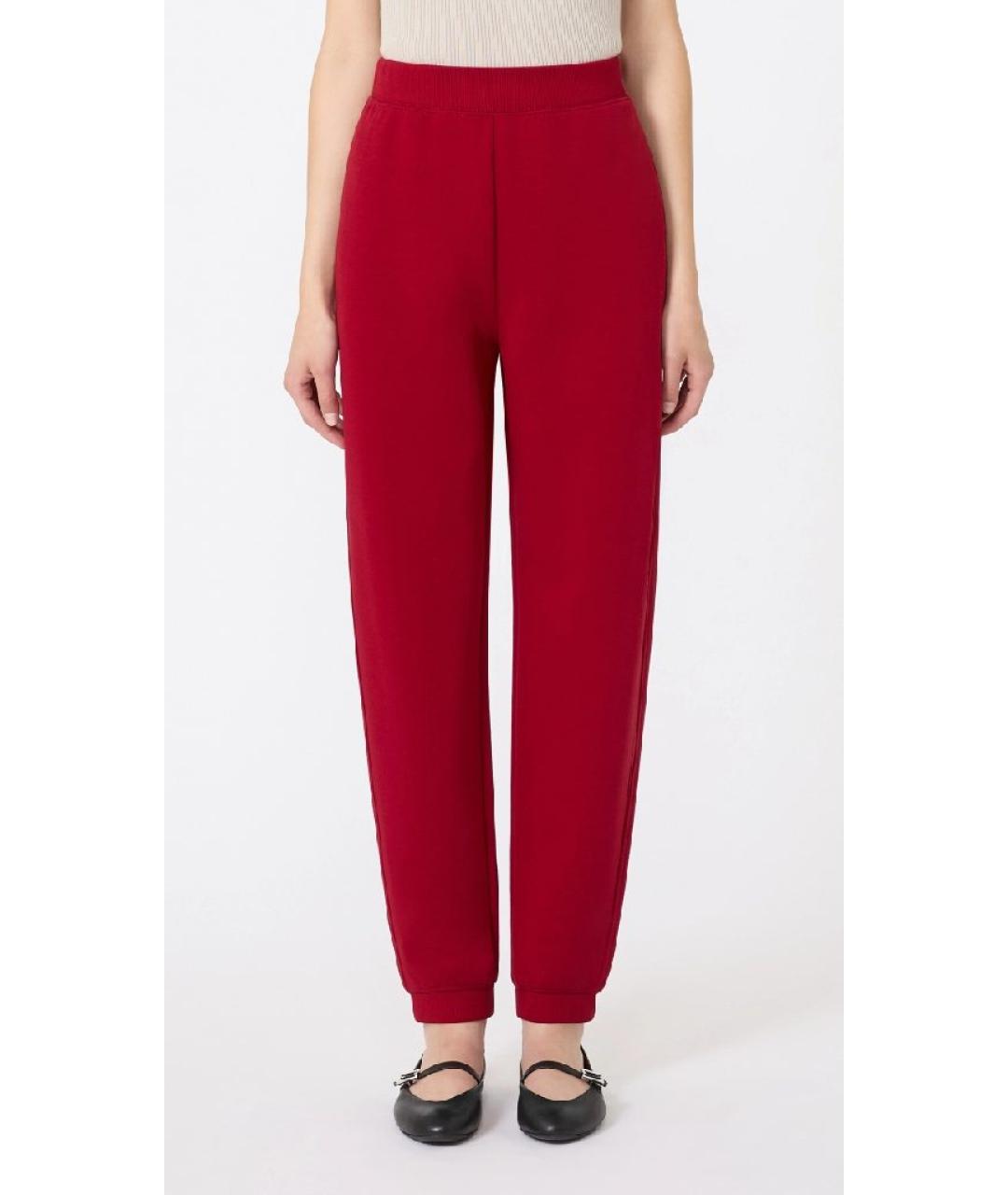 'S MAX MARA Красный хлопковый костюм с брюками, фото 8