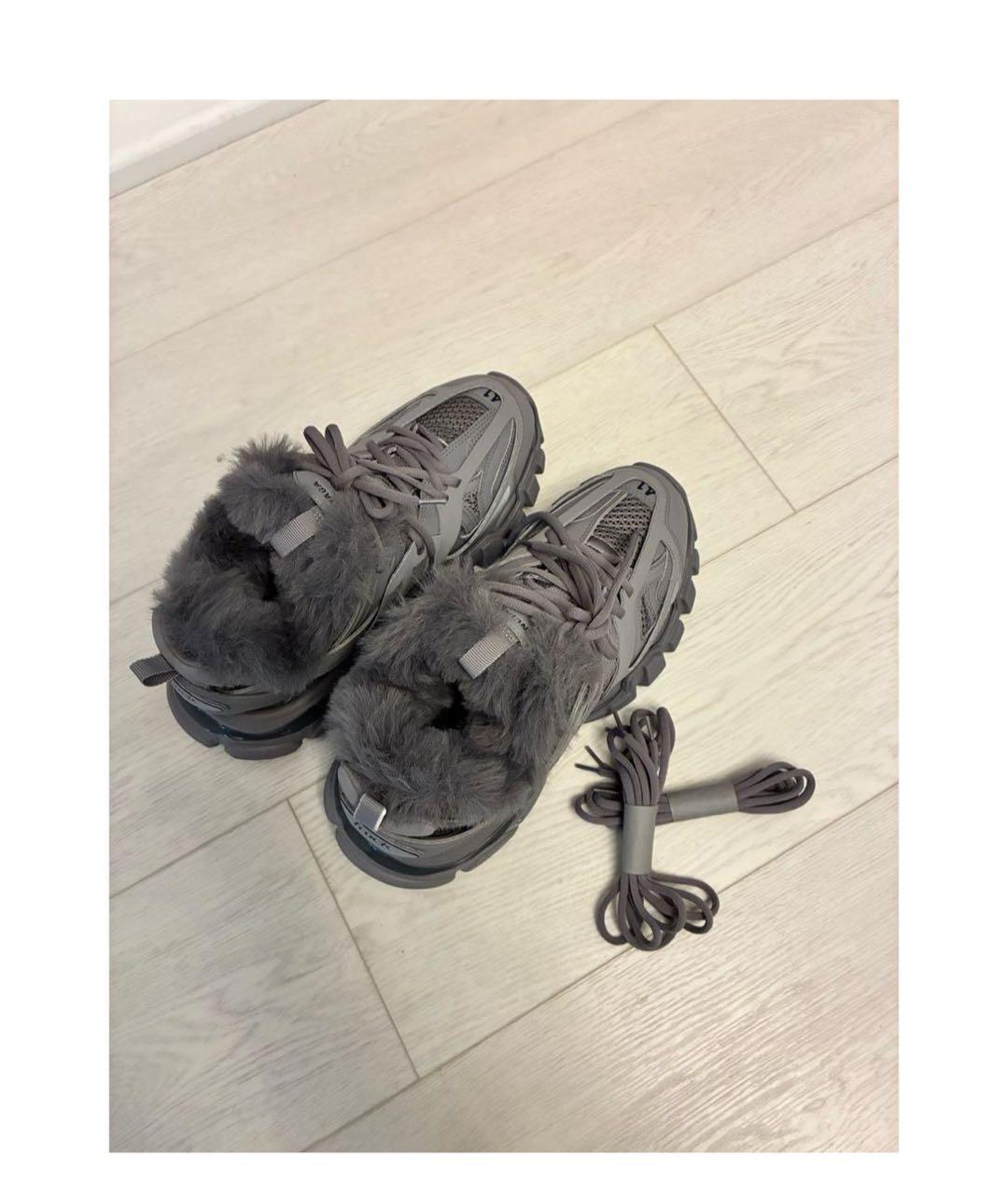 BALENCIAGA Серые кроссовки, фото 6
