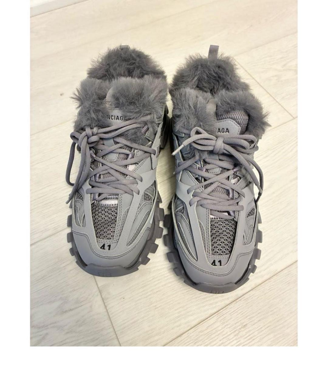 BALENCIAGA Серые кроссовки, фото 4
