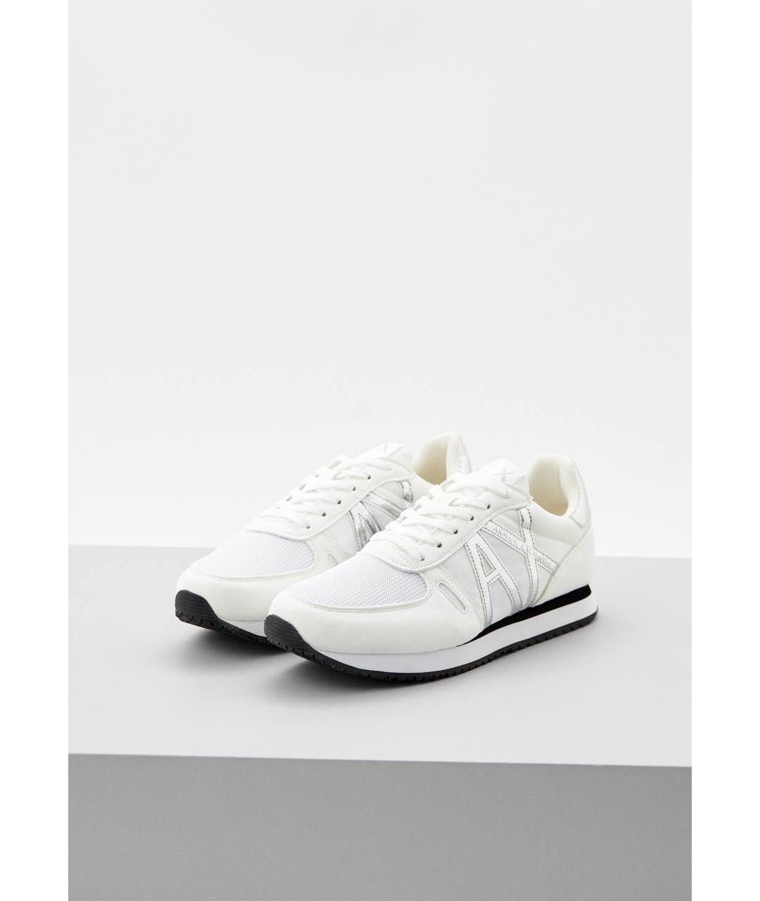 ARMANI EXCHANGE Белые текстильные кроссовки, фото 2