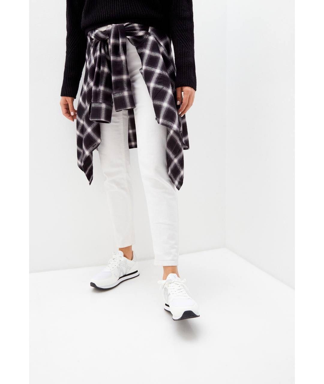 ARMANI EXCHANGE Белые текстильные кроссовки, фото 6