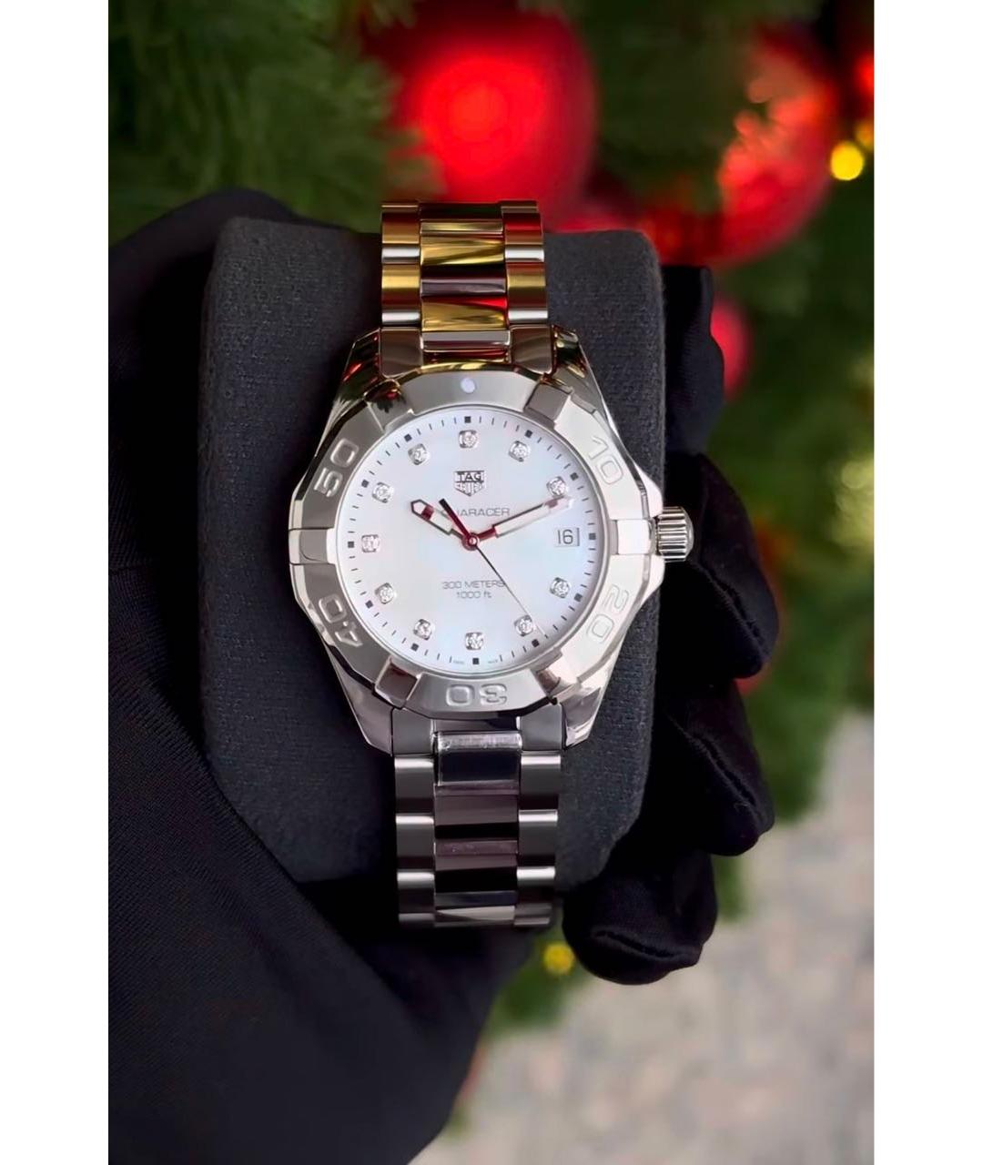 TAG HEUER Серебряные металлические часы, фото 5