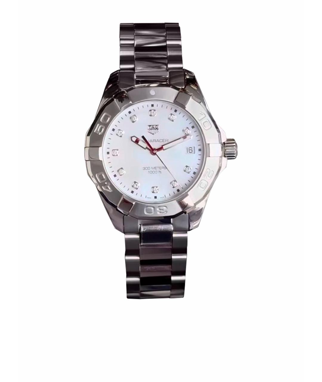 TAG HEUER Серебряные металлические часы, фото 1