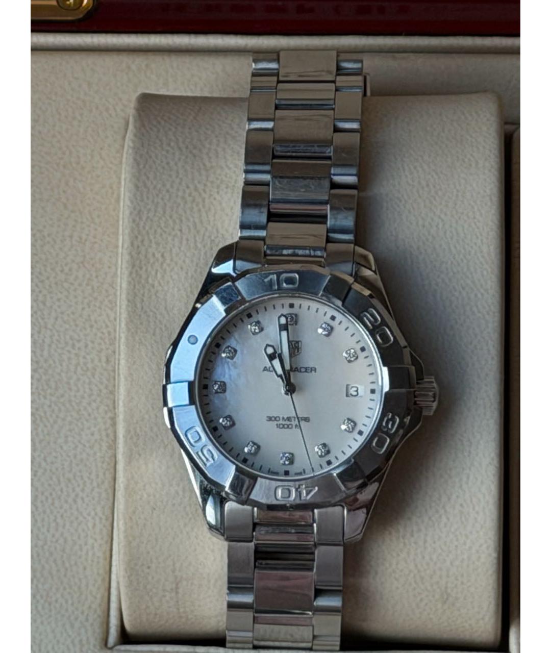 TAG HEUER Серебряные металлические часы, фото 3