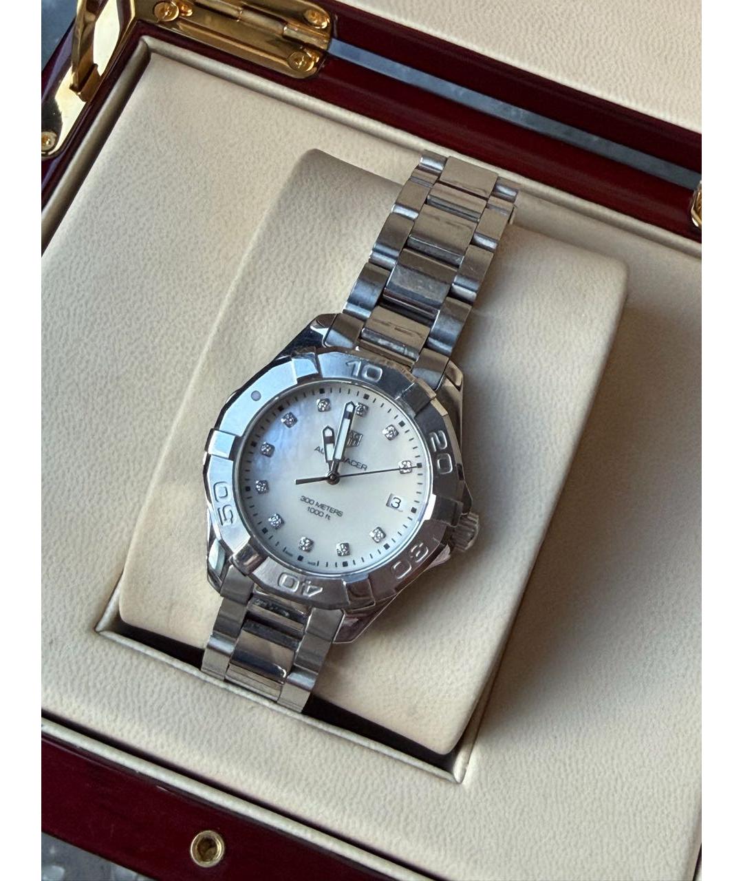 TAG HEUER Серебряные металлические часы, фото 2