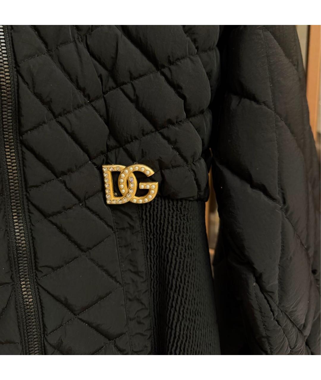 DOLCE&GABBANA Черная полиамидовая куртка, фото 3