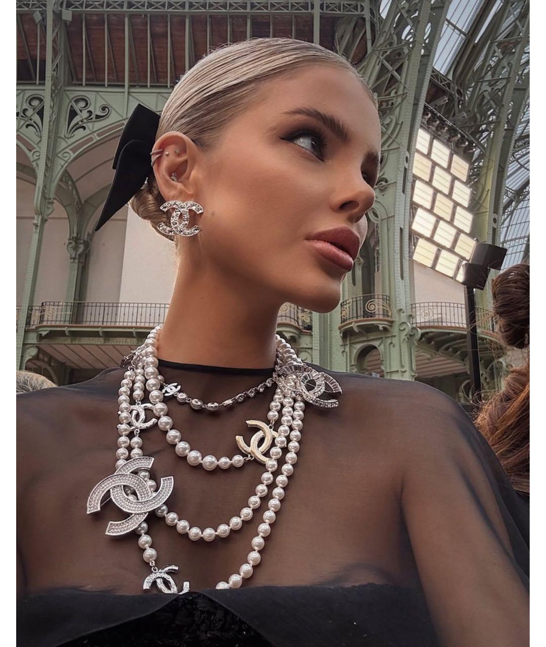 CHANEL Серебряная металлическая булавка / брошь, фото 8