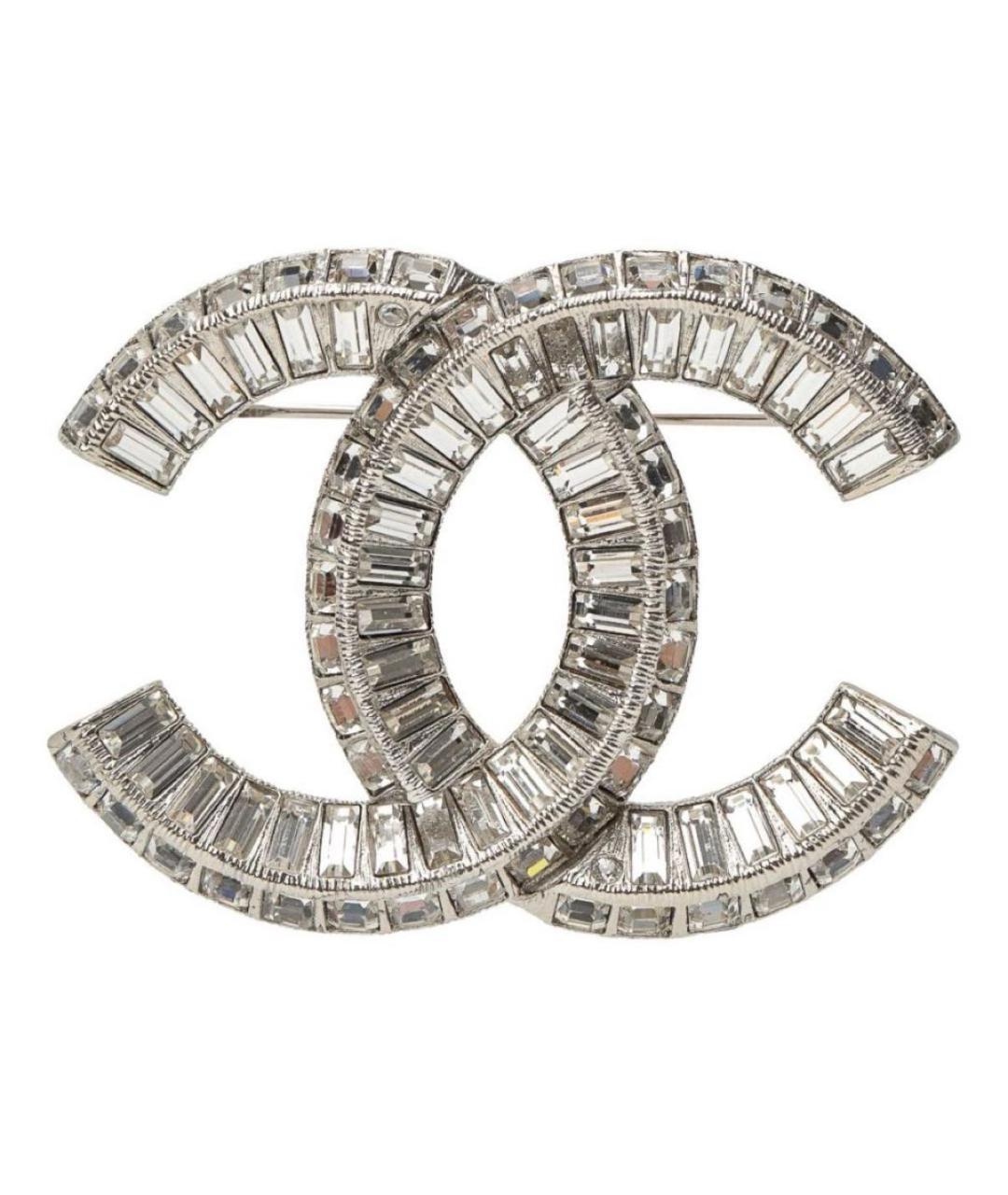 CHANEL Серебряная металлическая булавка / брошь, фото 1