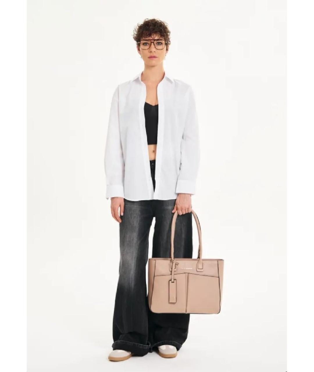 PIQUADRO Розовая кожаная сумка тоут, фото 5