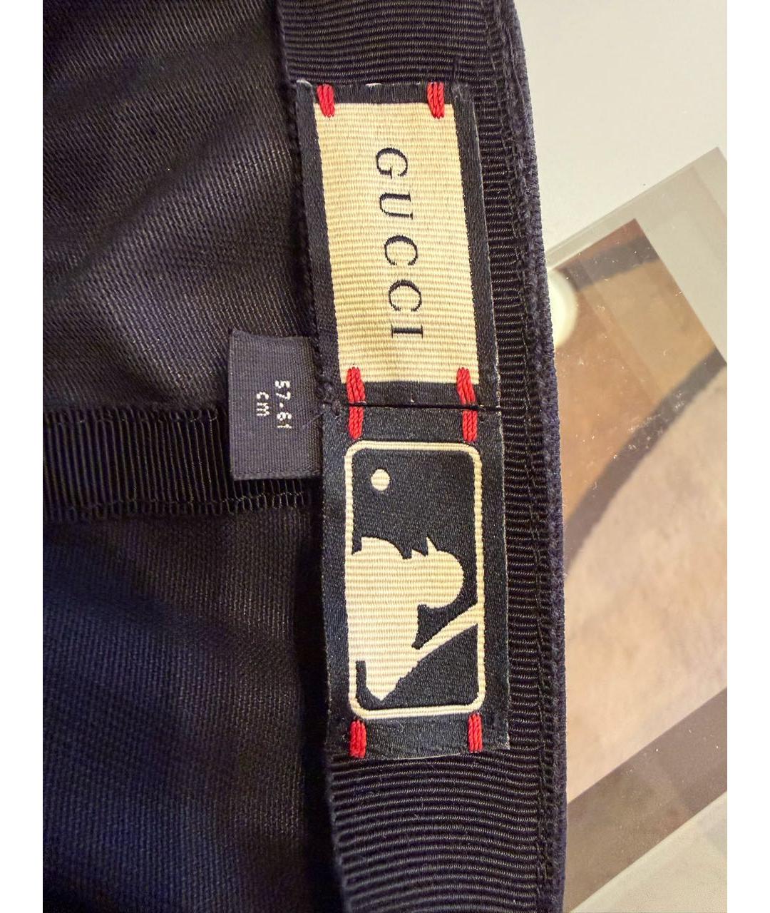 GUCCI Черная хлопковая кепка/бейсболка, фото 4