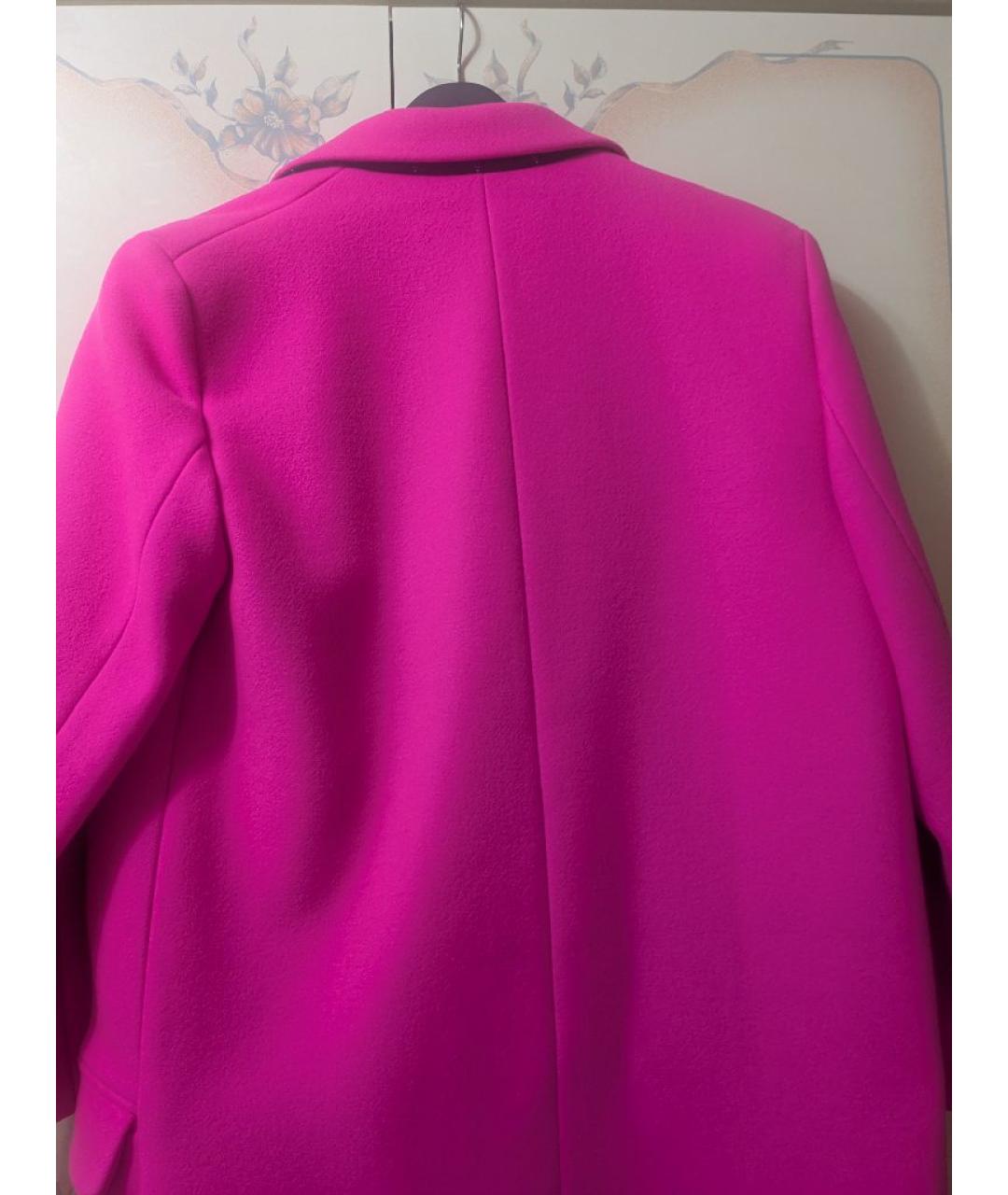 ZADIG & VOLTAIRE Розовое шерстяное пальто, фото 2