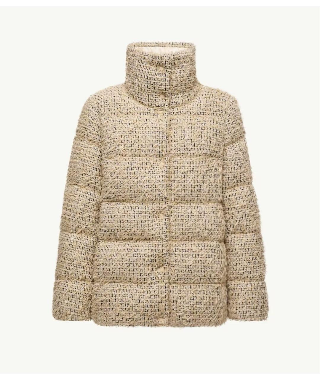 MONCLER Бежевый пуховик, фото 6
