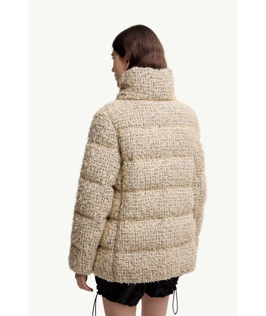 MONCLER Бежевый пуховик, фото 3
