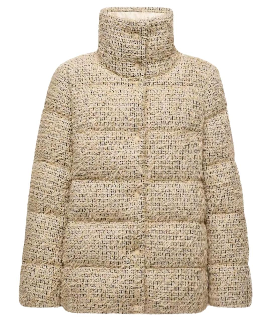 MONCLER Бежевый пуховик, фото 1