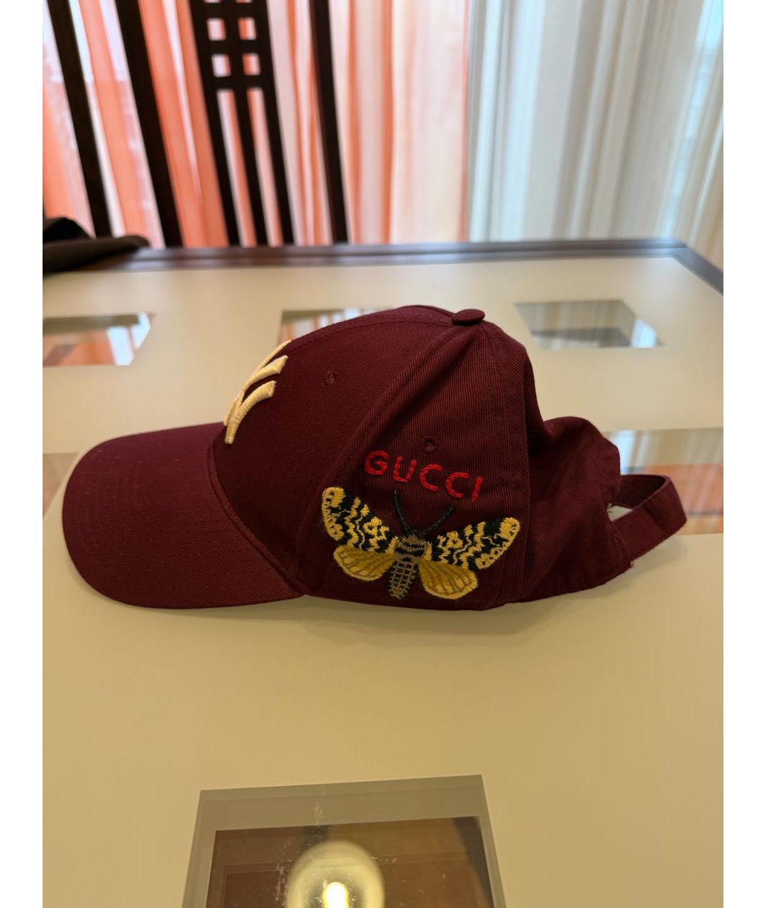GUCCI Фиолетовая хлопковая кепка/бейсболка, фото 2