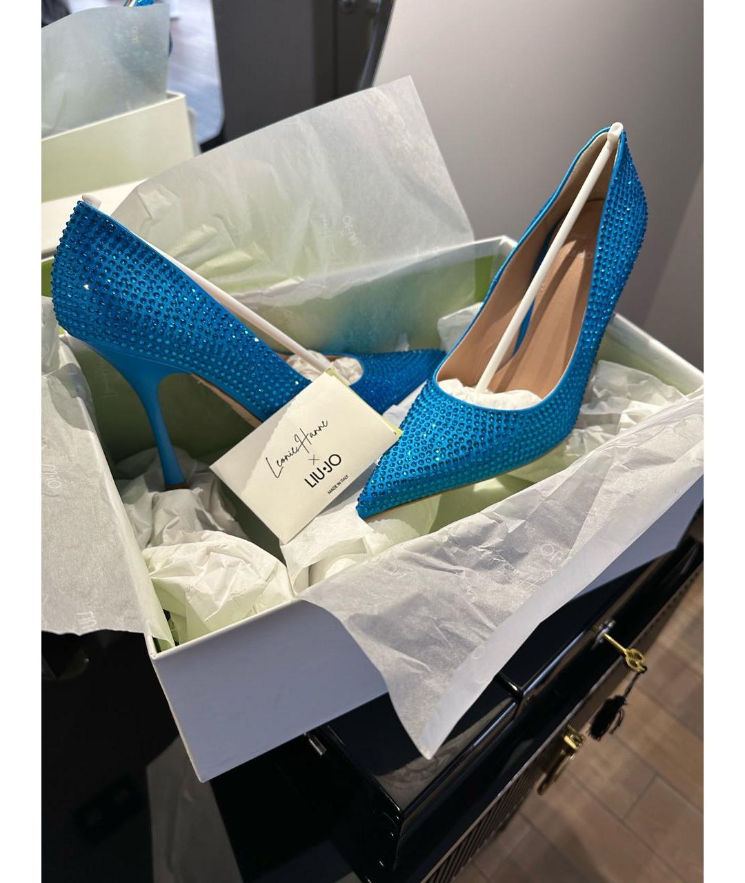 LIU JO Синие текстильные туфли, фото 6