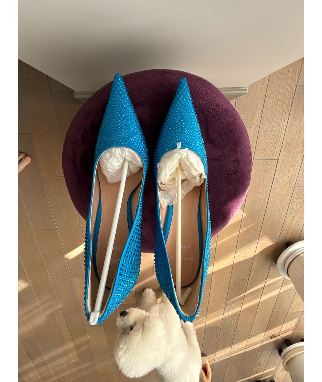 LIU JO Синие текстильные туфли, фото 3