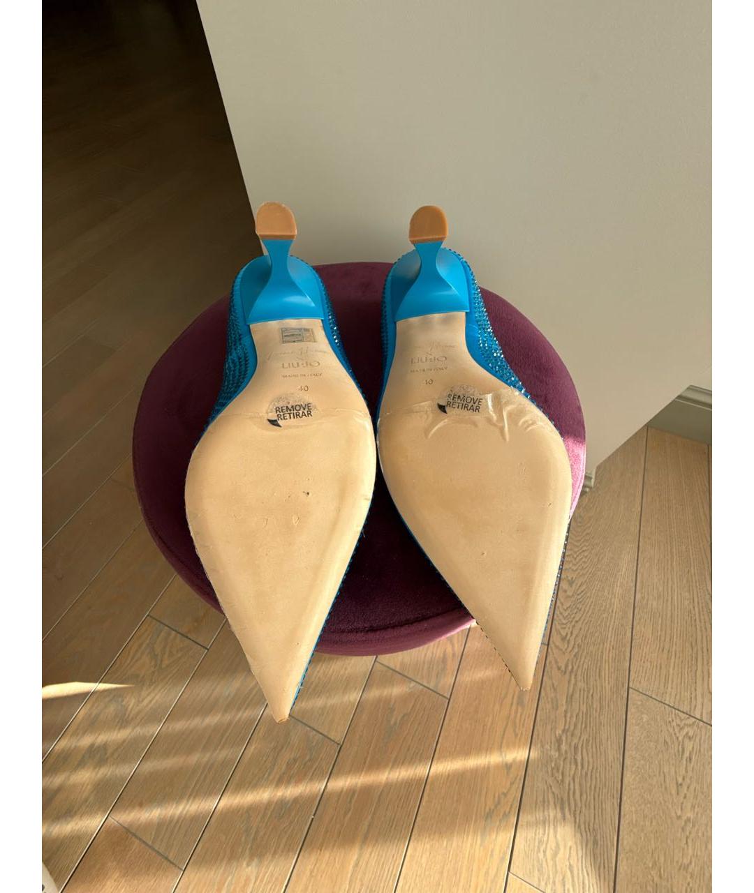 LIU JO Синие текстильные туфли, фото 7