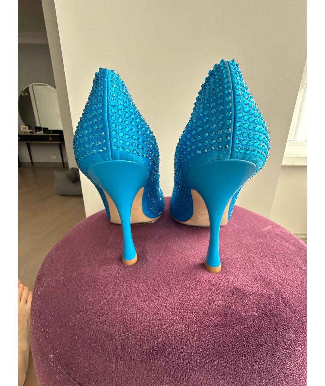 LIU JO Синие текстильные туфли, фото 4