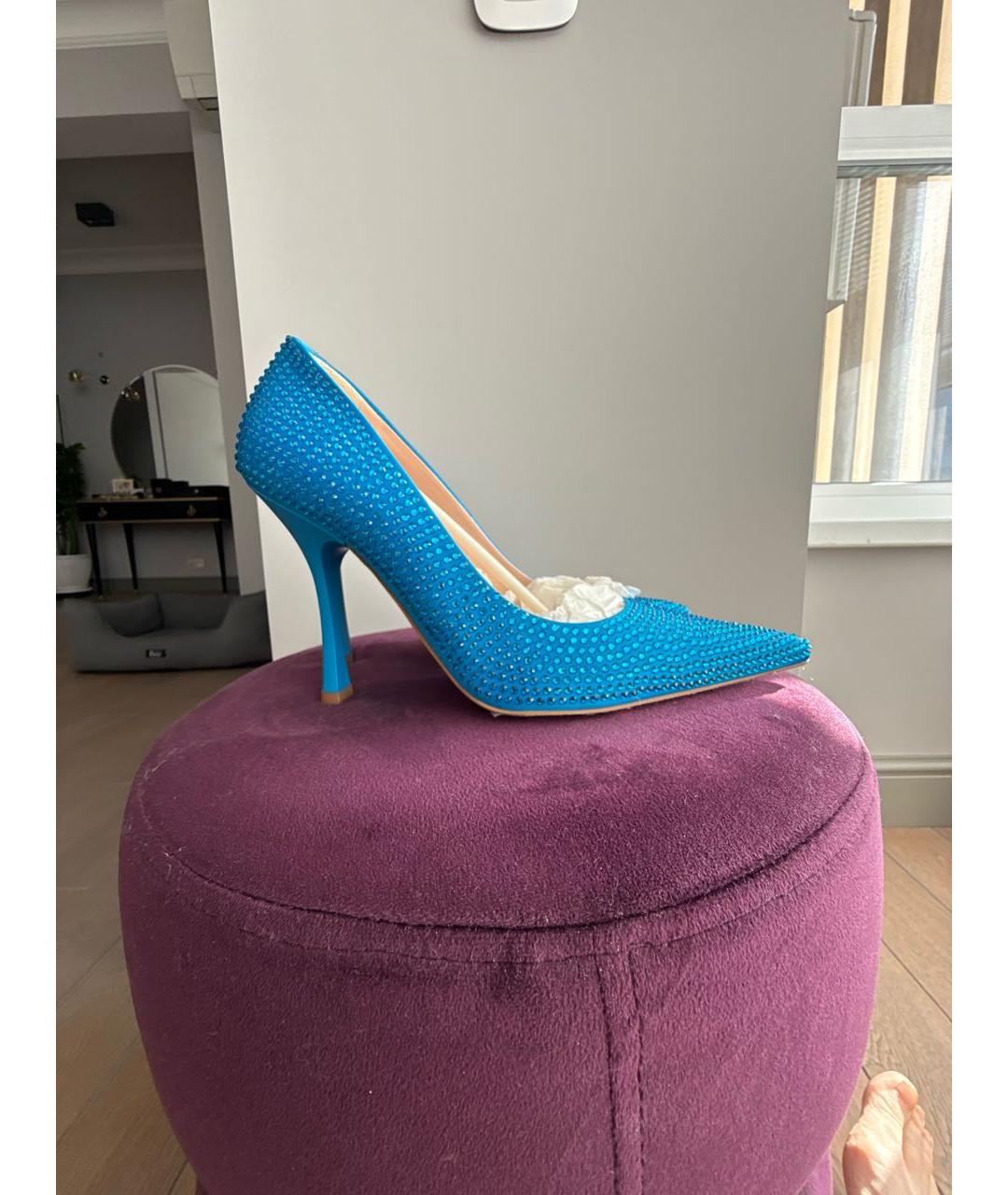 LIU JO Синие текстильные туфли, фото 8