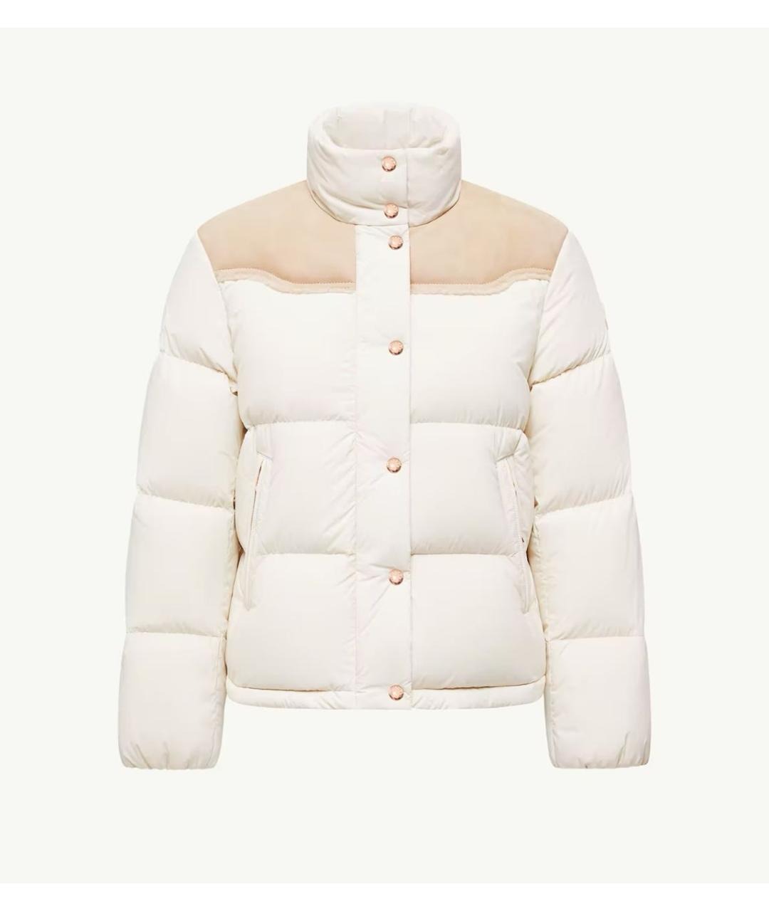 MONCLER Белый пуховик, фото 6