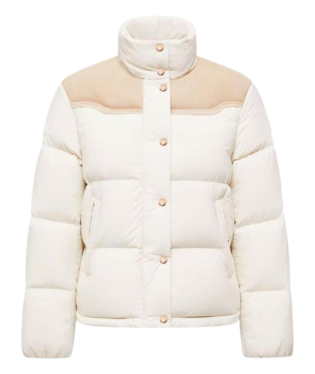 MONCLER Белый пуховик, фото 1