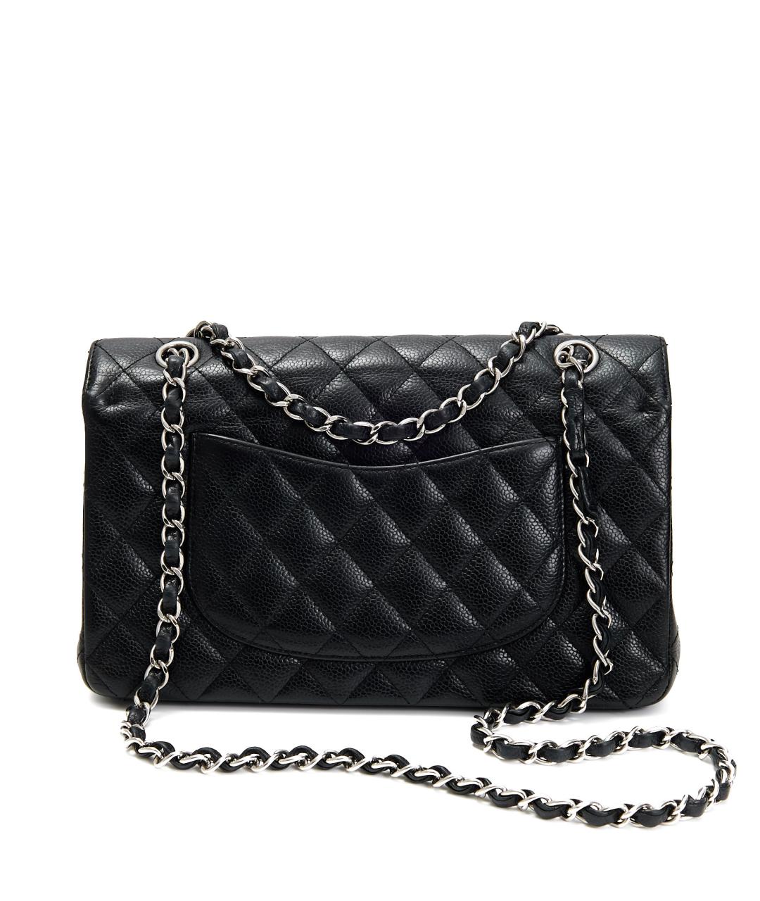 CHANEL Черная кожаная сумка через плечо, фото 3