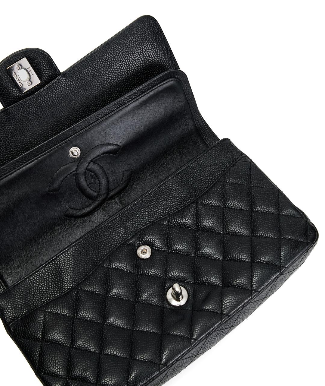 CHANEL Черная кожаная сумка через плечо, фото 5
