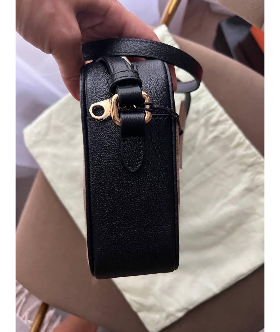 BURBERRY Черная кожаная сумка через плечо, фото 3