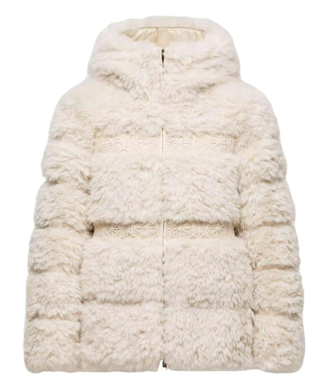 MONCLER Бежевый пуховик, фото 1
