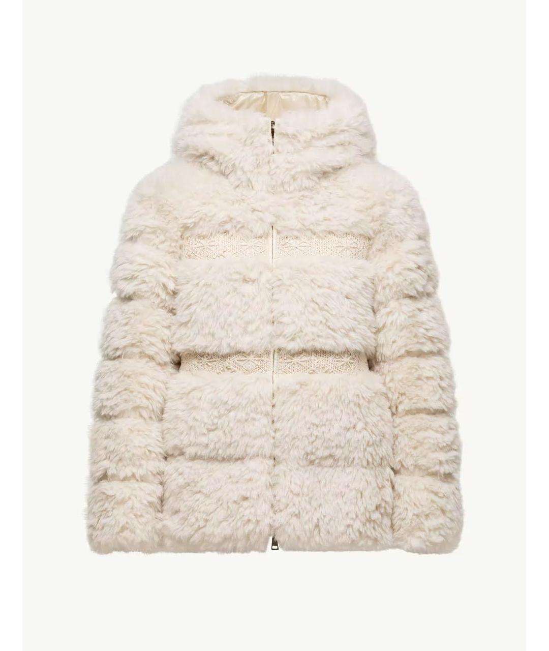 MONCLER Бежевый пуховик, фото 6