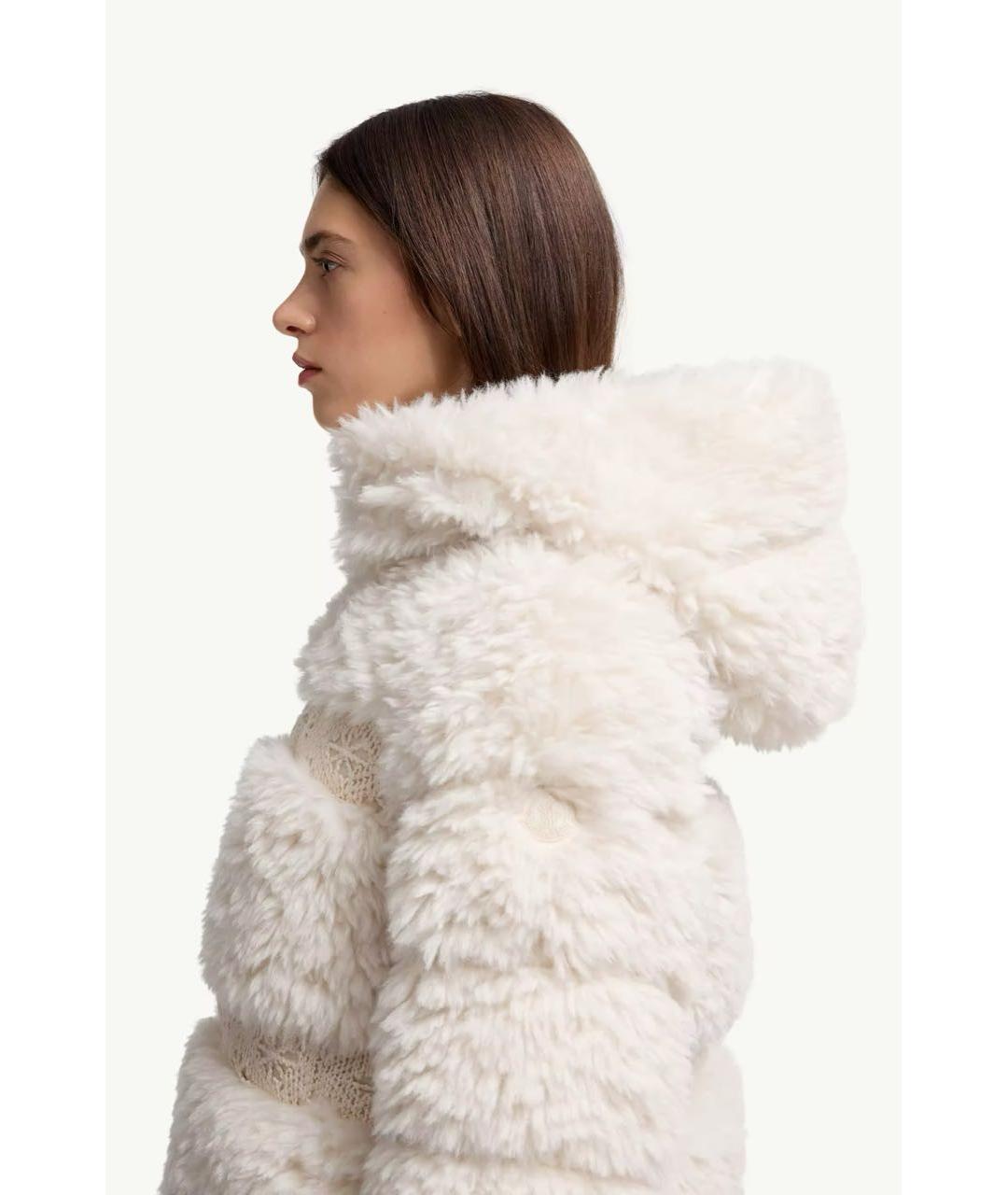 MONCLER Бежевый пуховик, фото 4