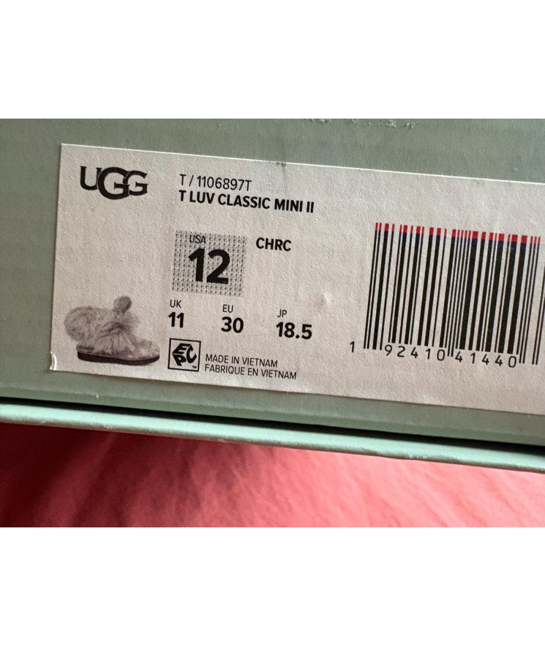 UGG AUSTRALIA Серые замшевые ботинки, фото 5