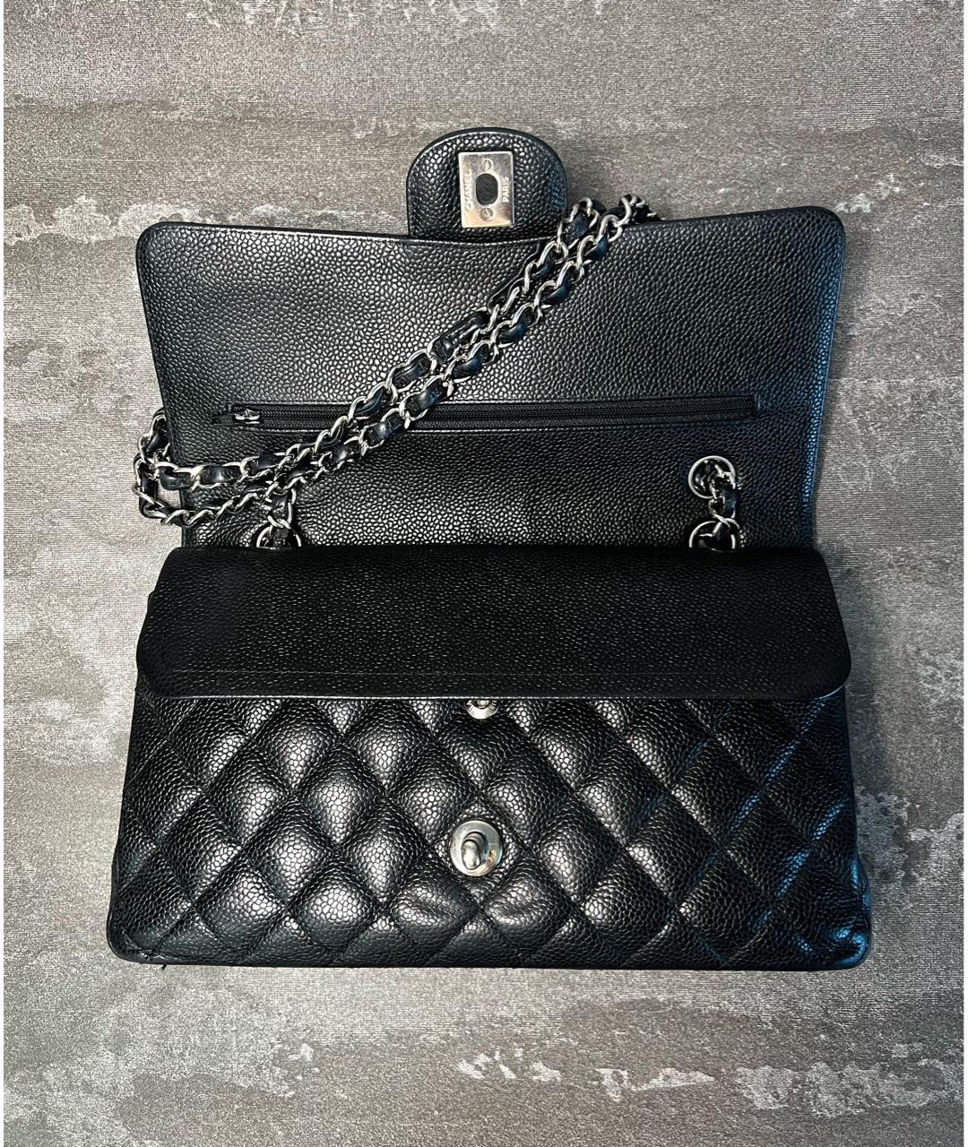 CHANEL Черная кожаная сумка через плечо, фото 4