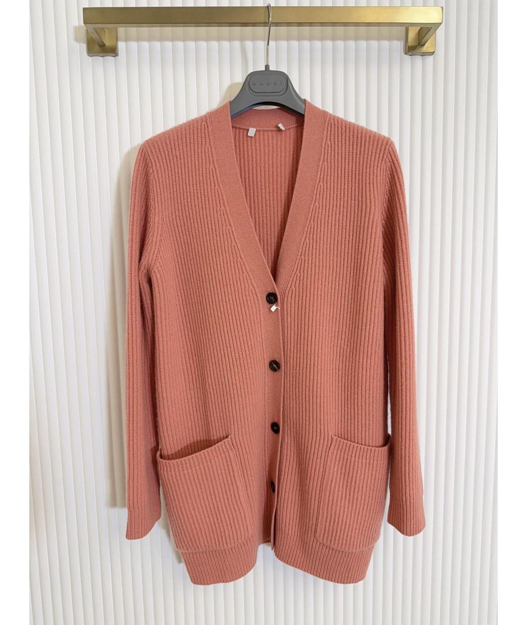 MAX MARA Коралловый кашемировый кардиган, фото 9
