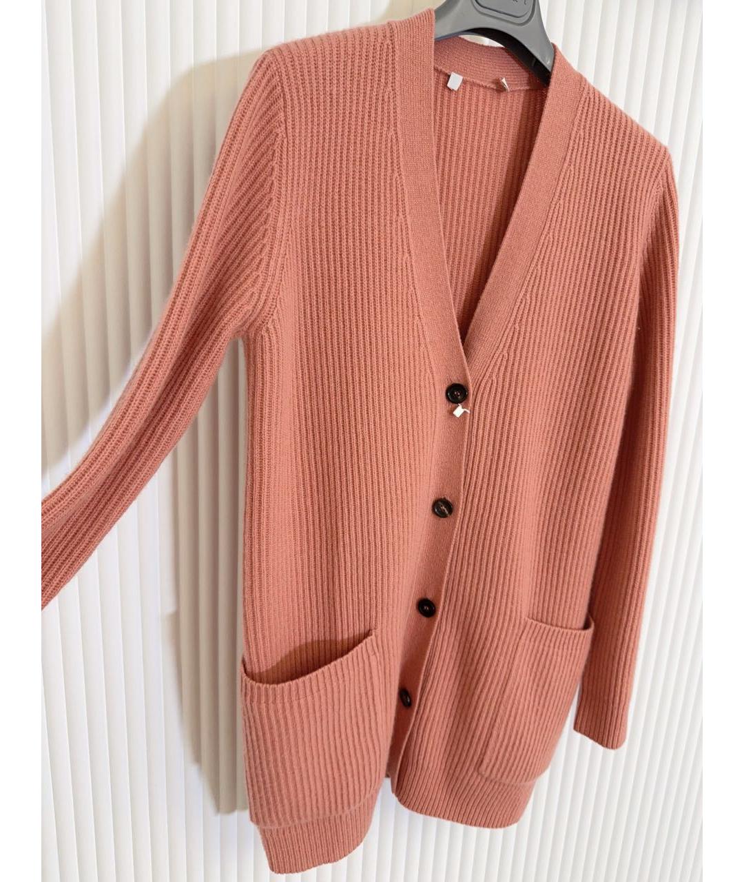 MAX MARA Коралловый кашемировый кардиган, фото 6