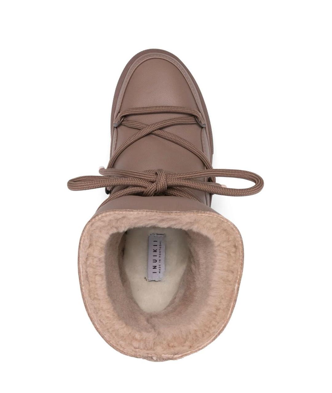 INUIKII Бежевые кожаные полусапоги, фото 3