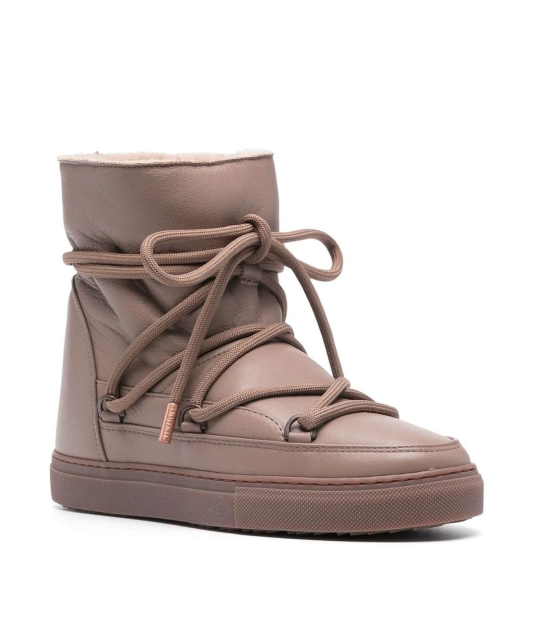 INUIKII Бежевые кожаные полусапоги, фото 2