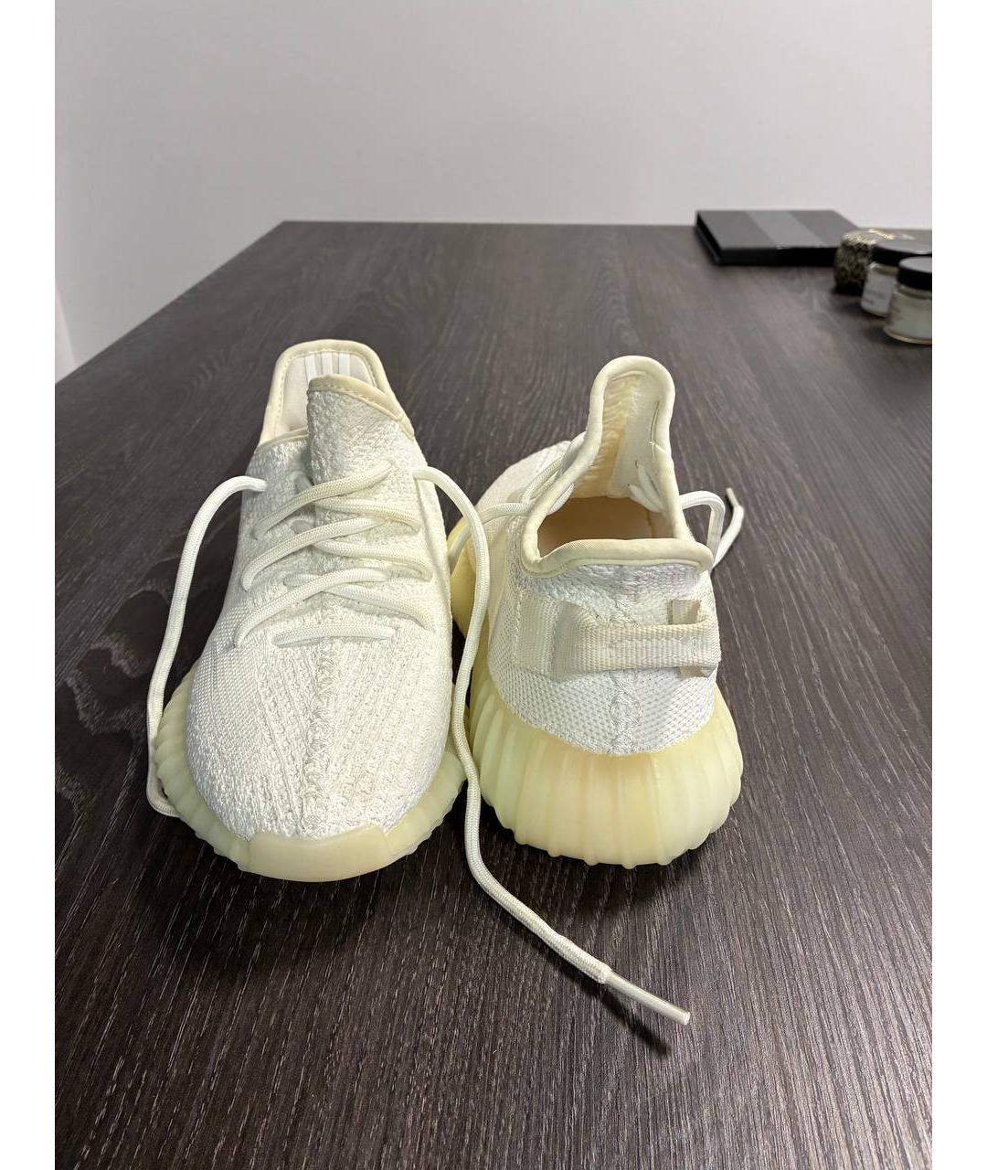 ADIDAS YEEZY Белые текстильные кроссовки, фото 3