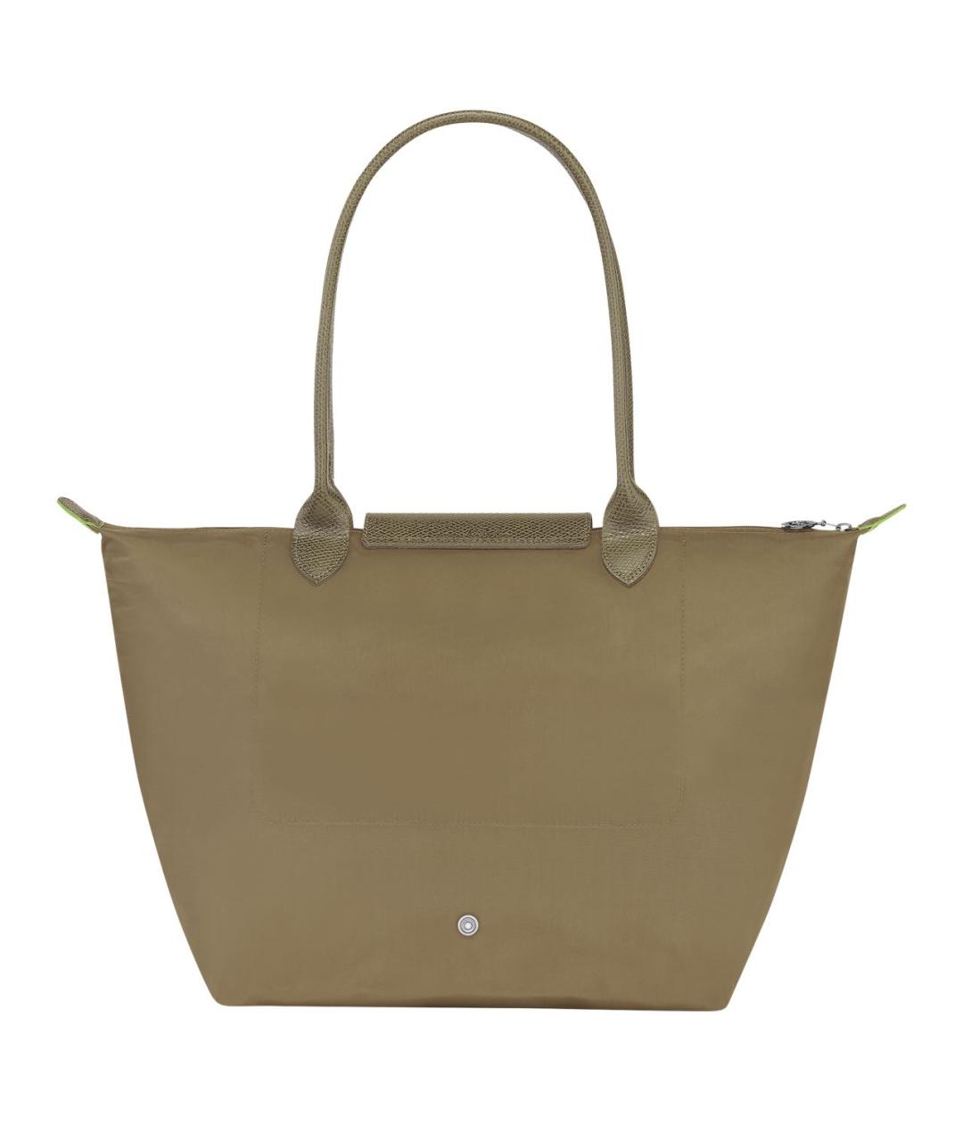 LONGCHAMP Хаки кожаная сумка тоут, фото 3