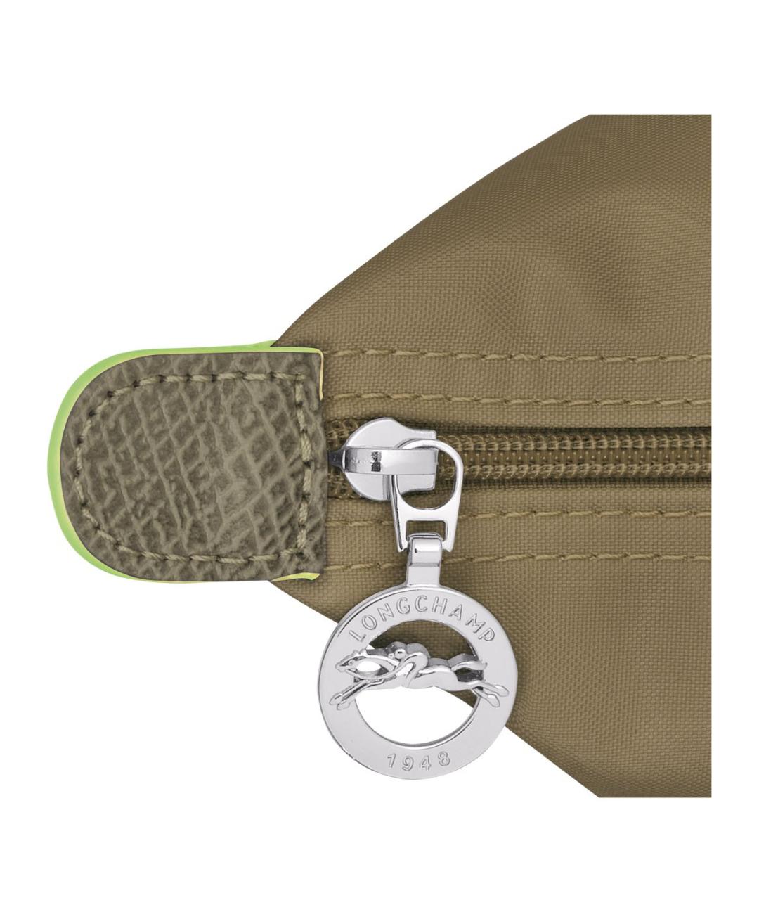 LONGCHAMP Хаки кожаная сумка тоут, фото 5