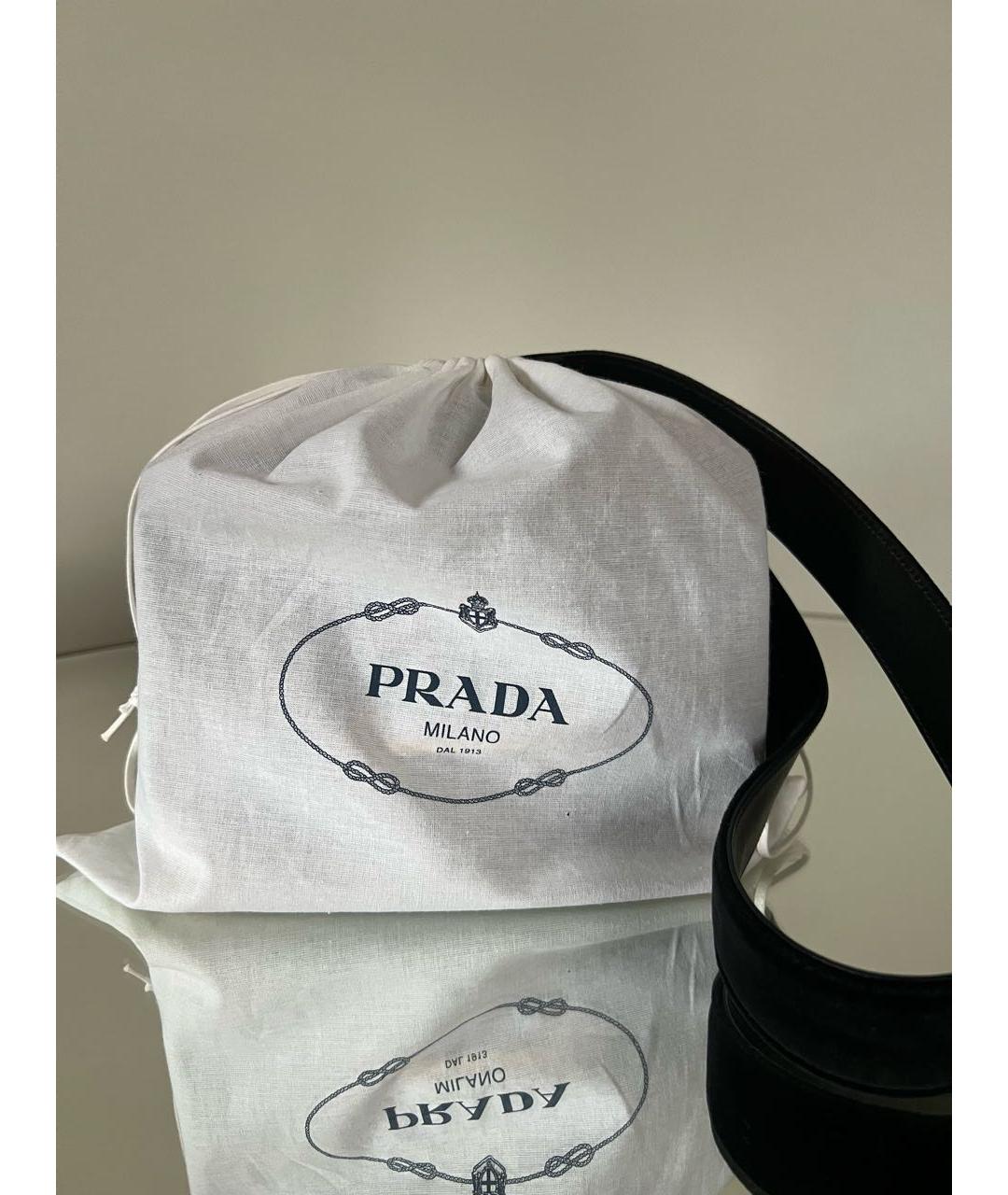 PRADA Черная бархатная сумка через плечо, фото 5