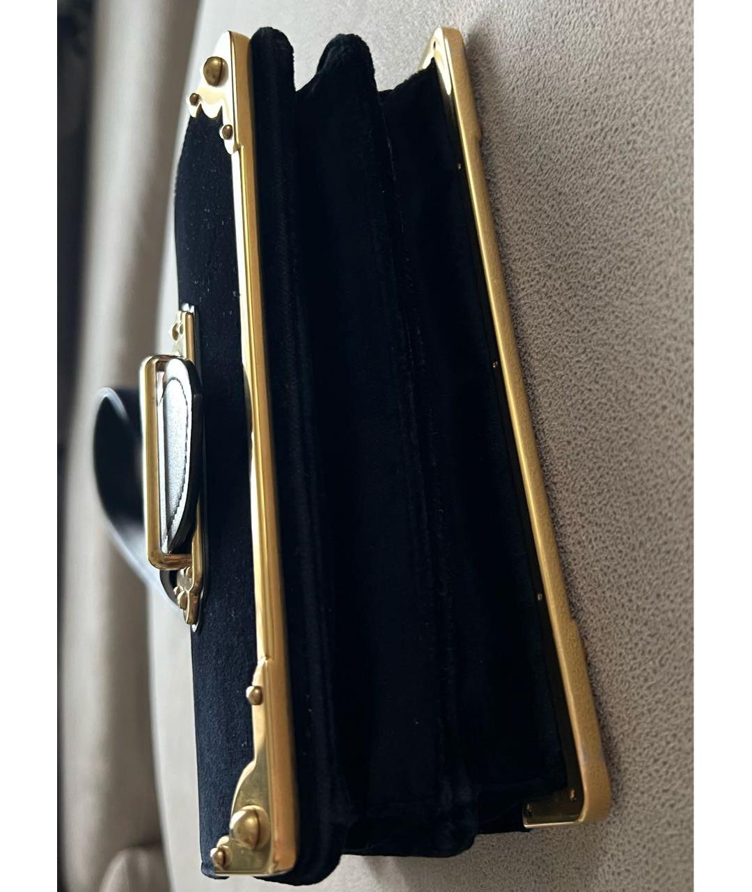 PRADA Черная бархатная сумка через плечо, фото 5