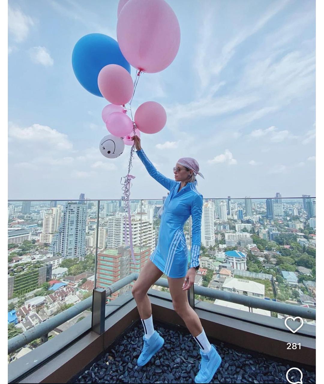 ADIDAS Голубое повседневное платье, фото 7